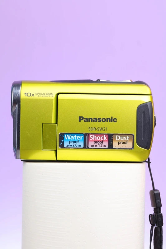 Panasonic SDR-SW21 Rugged Camcorder (Lime)