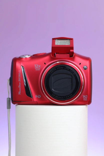 Canon PowerShot SX150 IS (Red) Digital Camera