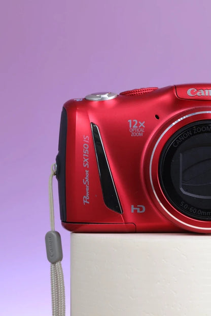 Canon PowerShot SX150 IS (Red) Digital Camera