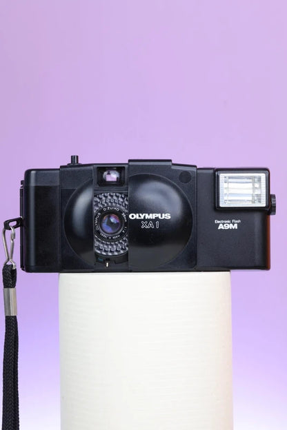 Olympus XA-1 w/ A9M Flash Film Camera