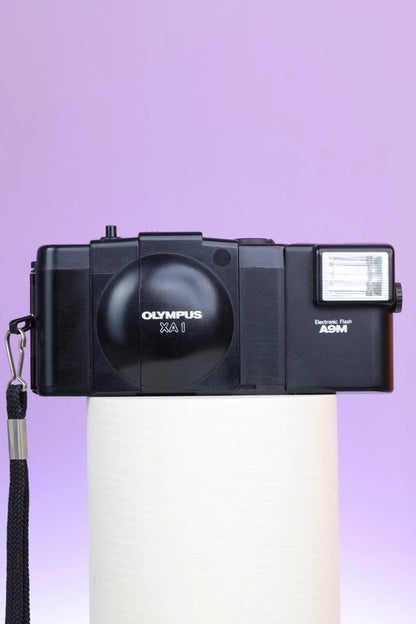 Olympus XA-1 w/ A9M Flash Film Camera