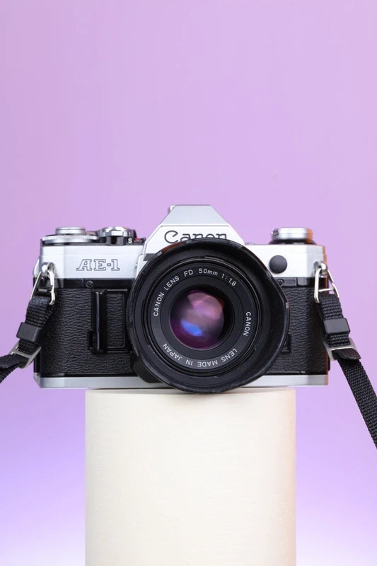 Canon AE-1 w/ Canon FD 50mm f1.8 lens