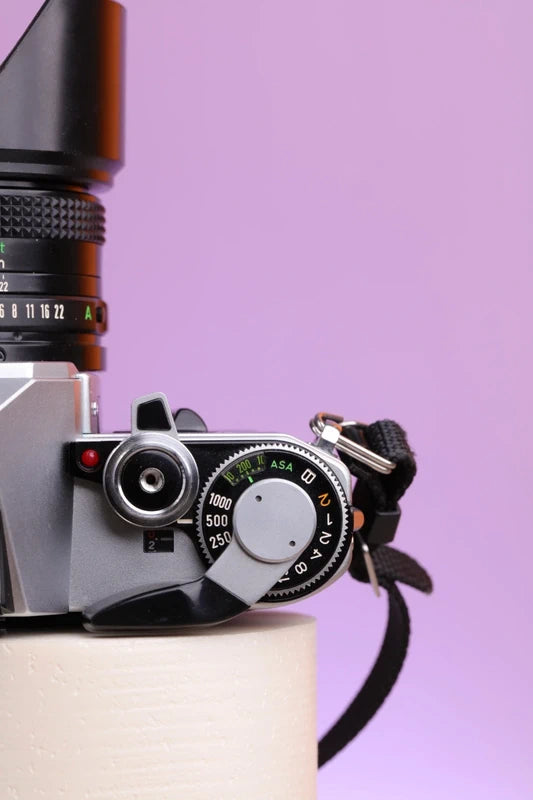 Canon AE-1 w/ Canon FD 50mm f1.8 lens