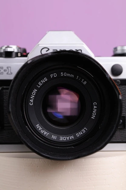 Canon AE-1 w/ Canon FD 50mm f1.8 lens