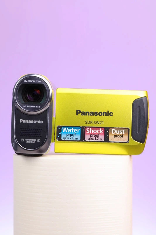 Panasonic SDR-SW21 Rugged Camcorder (Lime)
