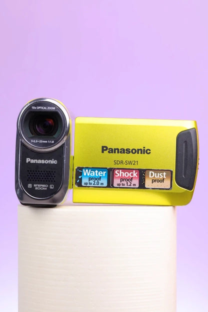 Panasonic SDR-SW21 Rugged Camcorder (Lime)