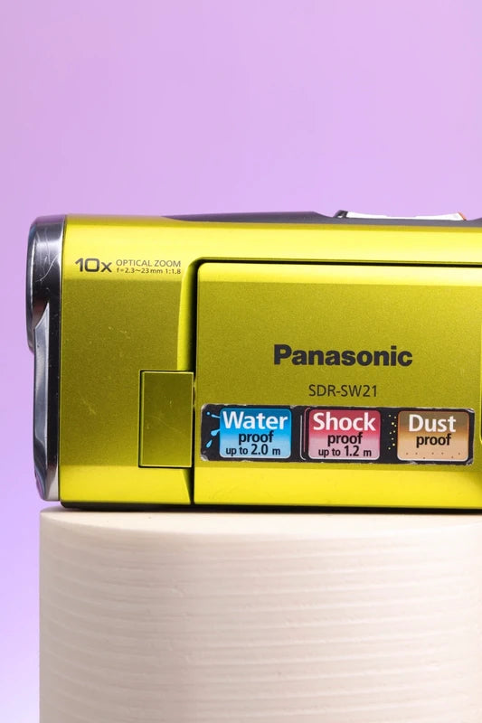 Panasonic SDR-SW21 Rugged Camcorder (Lime)