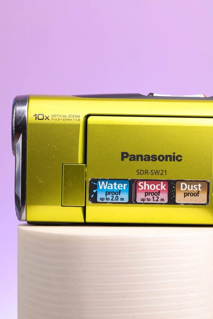 Panasonic SDR-SW21 Rugged Camcorder (Lime)