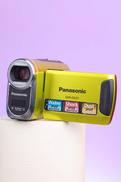 Panasonic SDR-SW21 Rugged Camcorder (Lime)